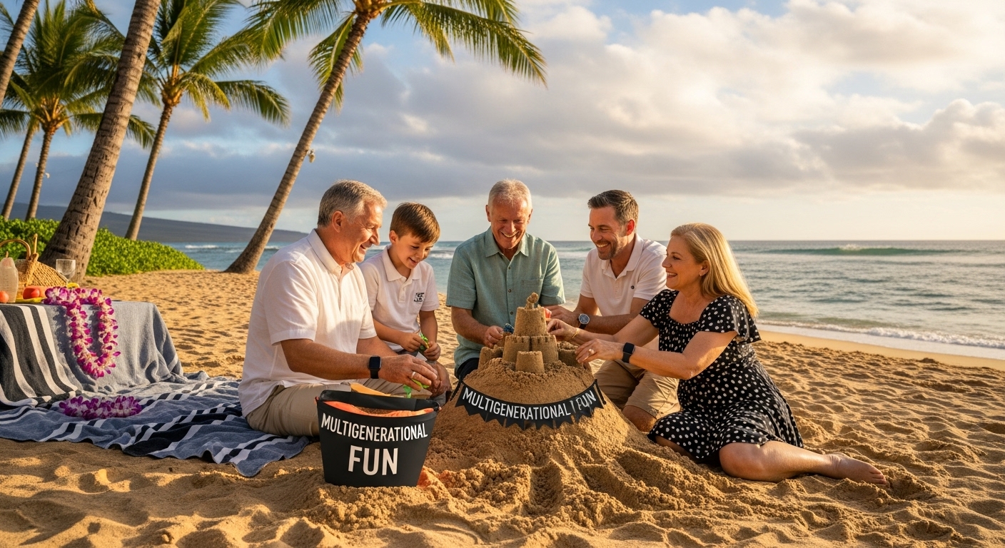 multigenerational family hawaii beach multigenerational family hawaii beach