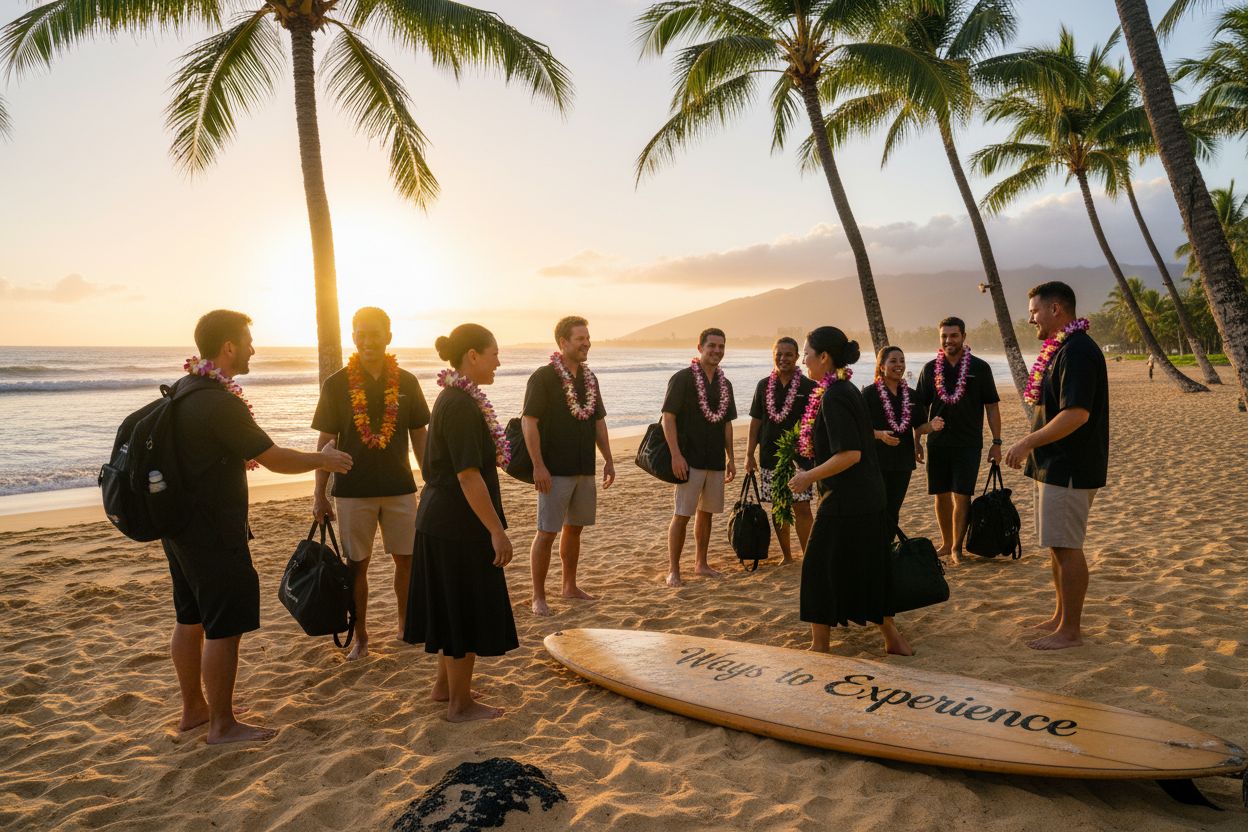 aloha greeting beach