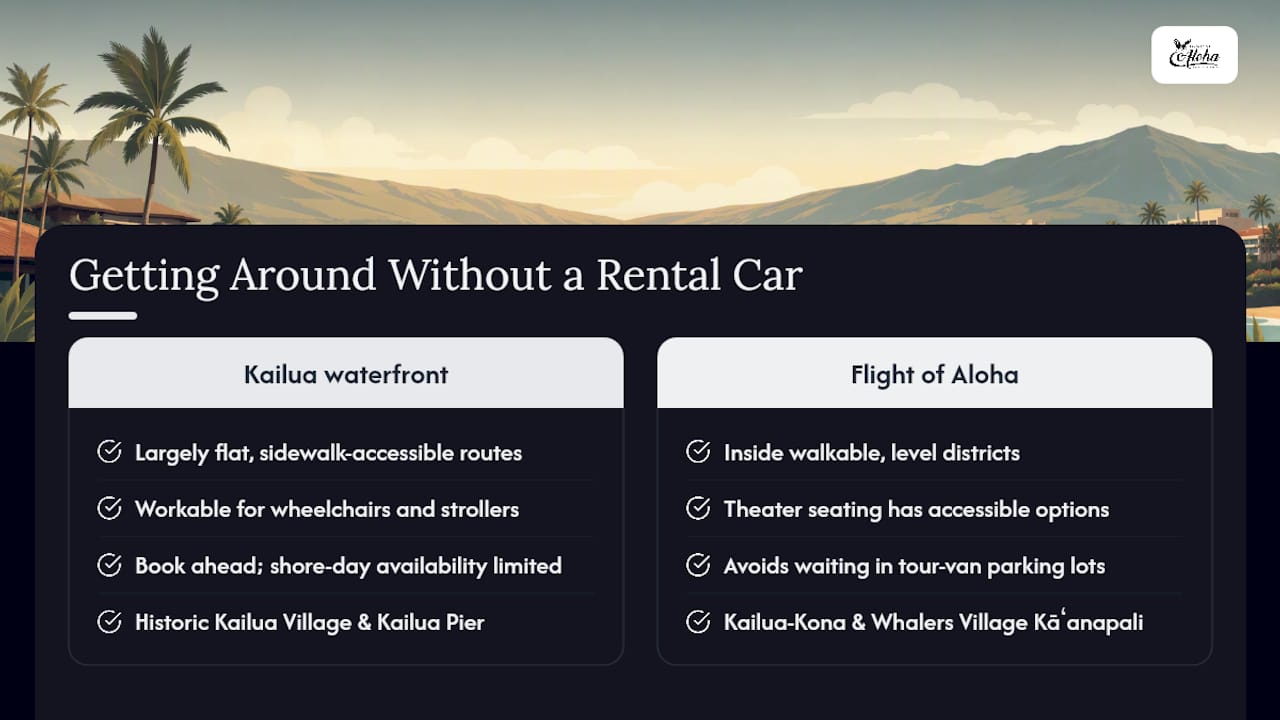 Getting Around Without a Rental Car — overview diagram