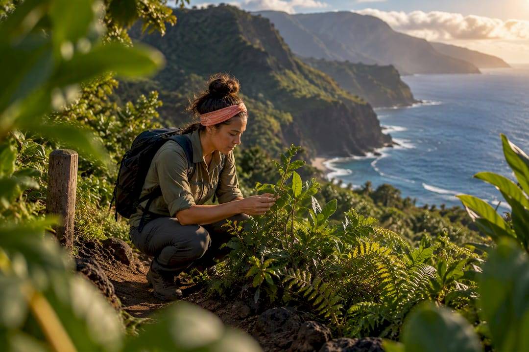 Ranger monitoring habitat in protected reserve