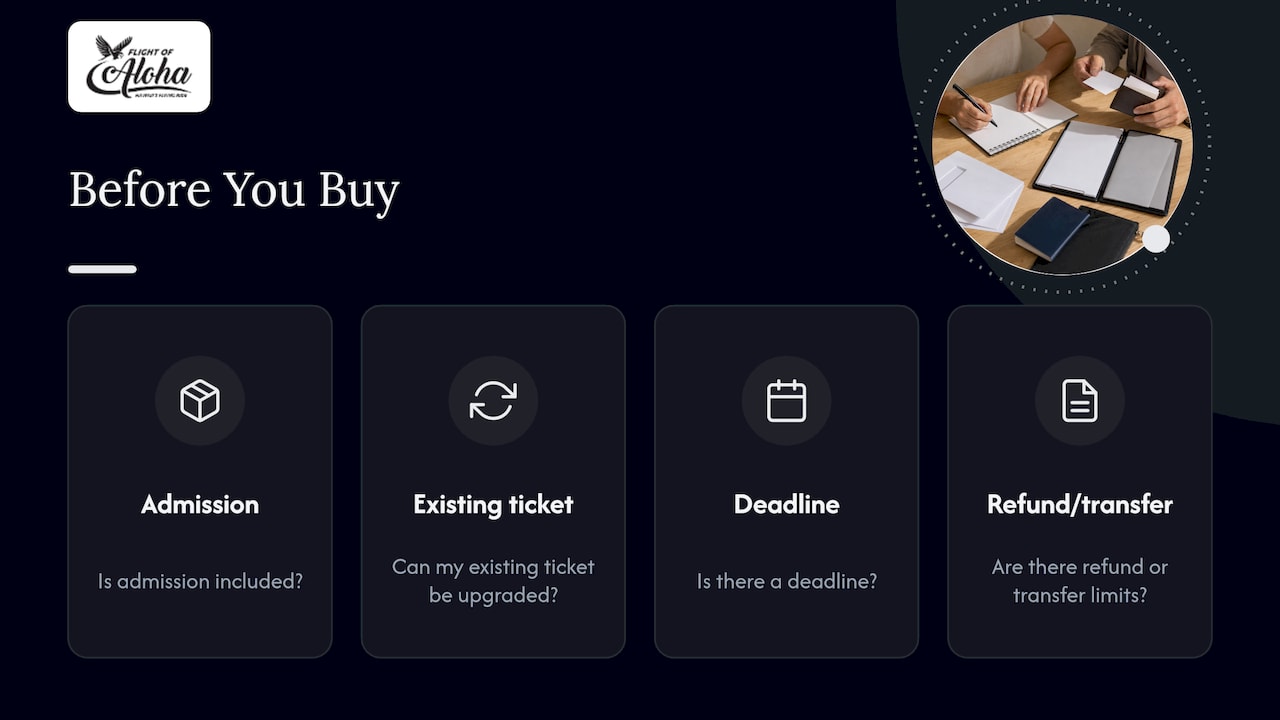 Four checks before buying a VIP upgrade