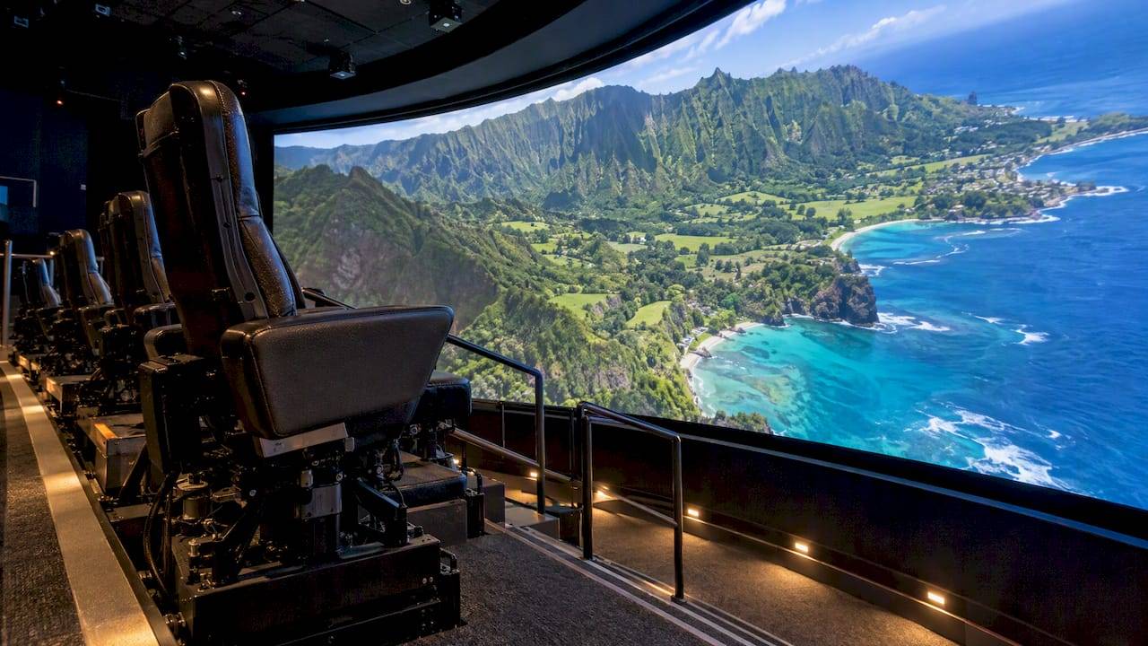 Curved screen fills Flight of Aloha theater