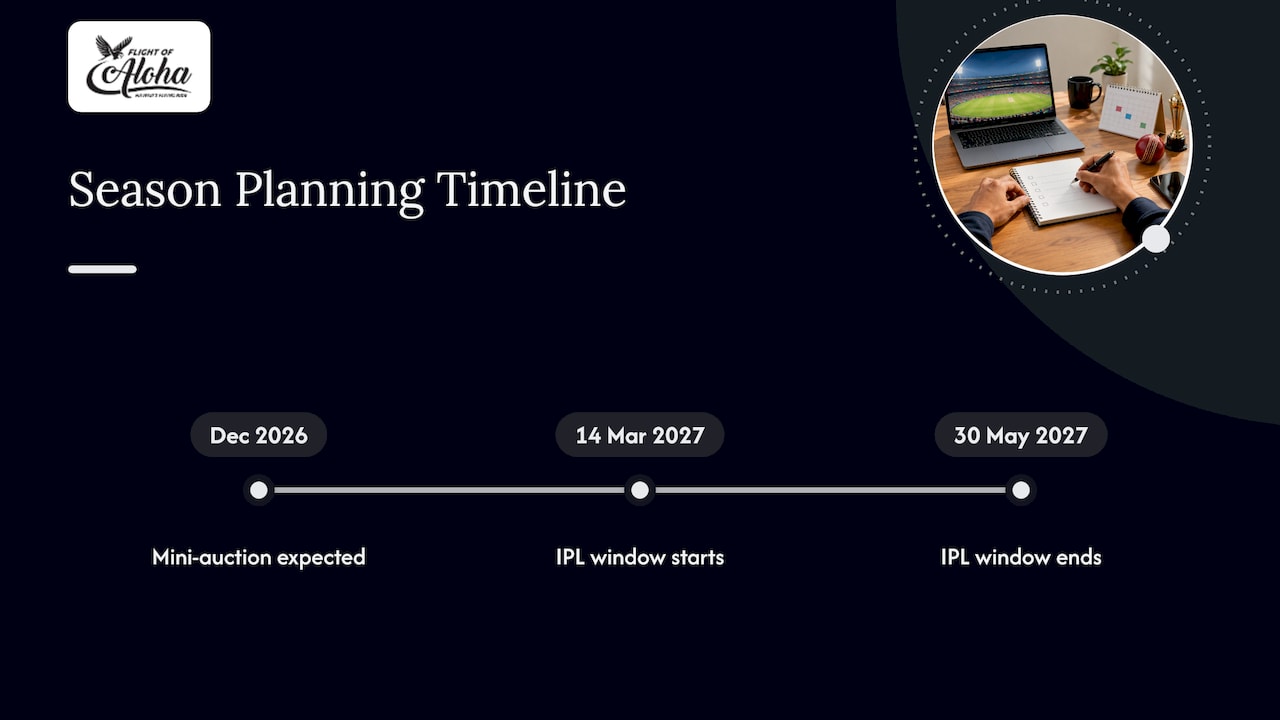 Planning for the next season — overview diagram